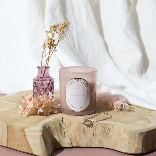 Coffret Diy Fabrication 1 Bougie Parfumée à La Rose Avec Bijou Surprise -