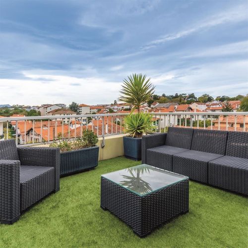 Gazon Artificiel En Polyéthylène Vert 200 X 100 Cm (épaisseur 1cm) -