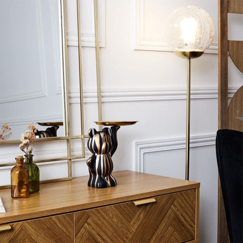 Vide-poche Ours Noir/or/argent Plateau En L'air -