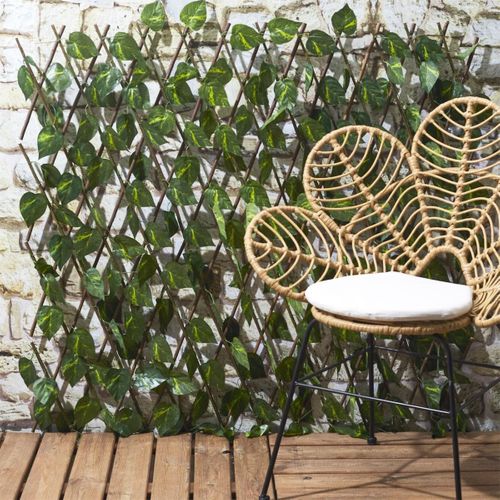 Treillis Artificiel Feuillage En Polyéthylène Vert 180x90cm -