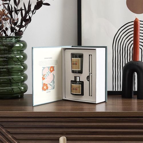 Coffret Avec 1 Bougie Parfumée Magnolia Et 1 Diffuseur Fleur De Coton -