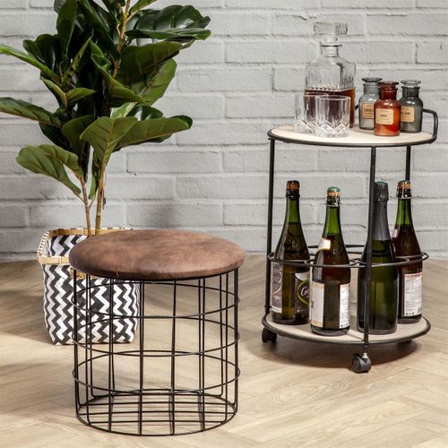 Bougie XXL En Verre Marron Parfum Ambre (h25,5cm) -