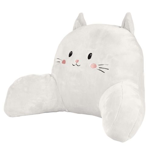 Coussin De Lecture Kawaii Blanc En Polyester Avec Accoudoir -
