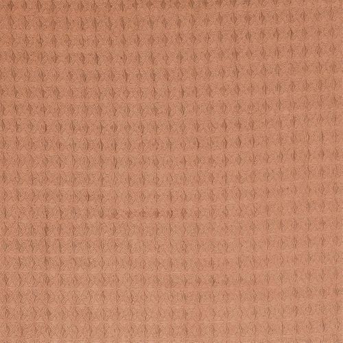 Plaid Jeté De Canapé 120x150cm Style Gaufré Coloris Ocre -