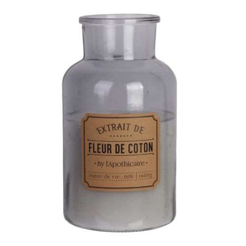 Bougie XXL En Verre Parfum Fleur De Coton (h25,5cm) -