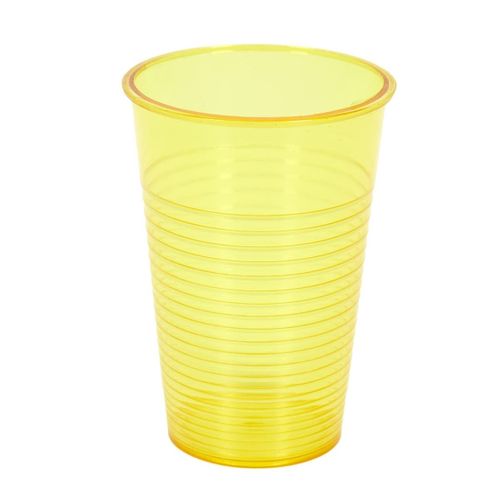 Set De 4 Verres En Plastique Réutilisable Au Coloris Vert, Jaune Et Transparent -