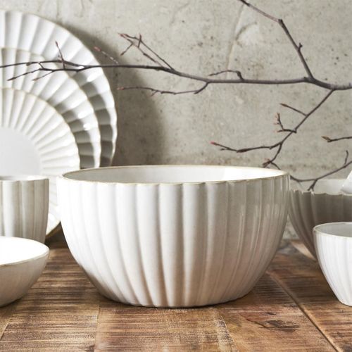 Saladier En Céramique Coloris Beige (ø23,5cm) - Shelly