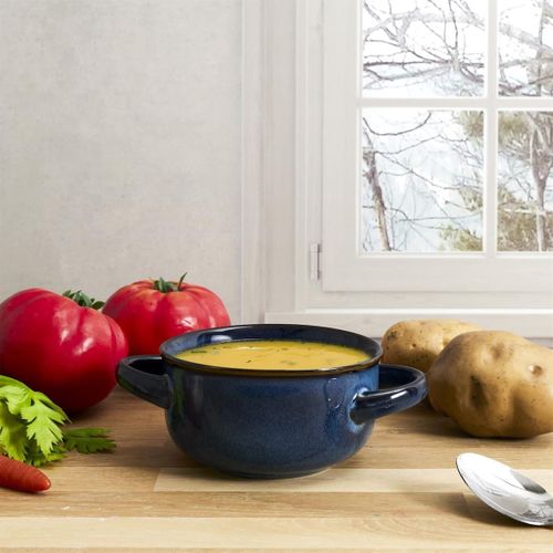 Set De 6 Bols à Soupe En Grés Du Temps Bleu (60ml) -