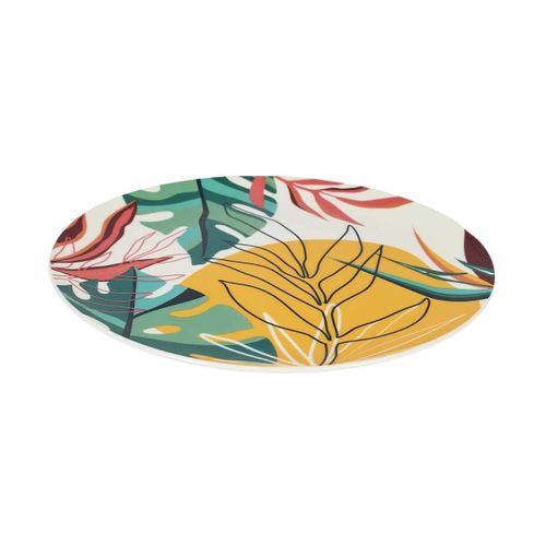 Set De 6 Assiettes Plates En Plastique Paradis Exotique (ø26cm) - Antilles