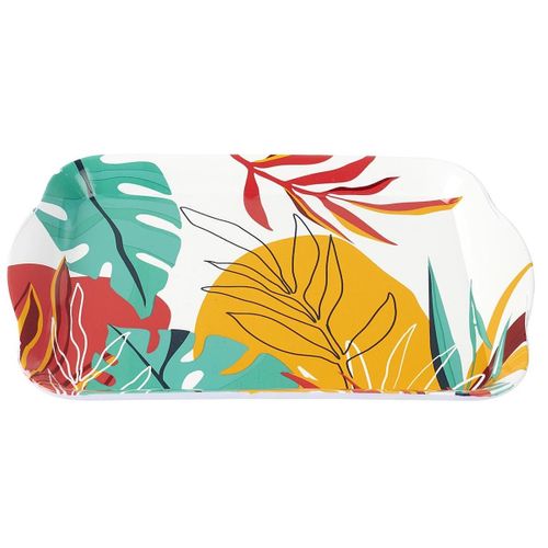 Plateau De Service En Plastique Paradis Exotique (21x14cm) - Antilles