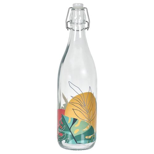 Bouteille En Verre à Clapet D'un Litre Paradis Exotique - Antilles