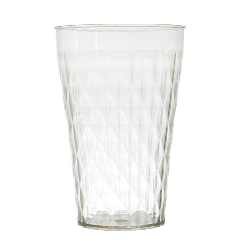 Set De 6 Verres En Plastique Transparent En Nid D'abeille (42cl) -