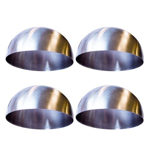 Set De 4 Dômes De Présentation En Inox (ø8cm) -