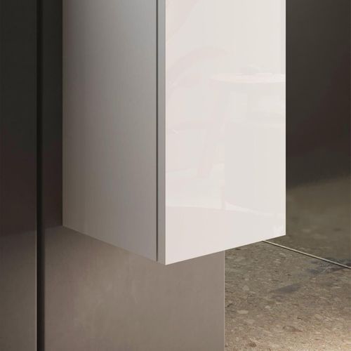 Colonne Murale Suspendue 1 Porte Blanc Laqué - Arturo