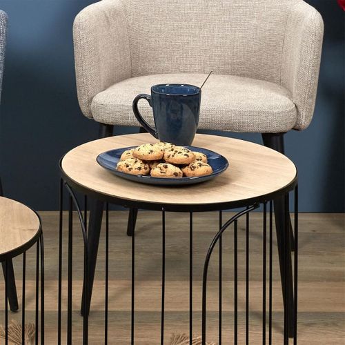 Set De 6 Assiettes à Dessert Galet En Céramique Au Grés Du Temps Bleu (22x18cm) - Galet