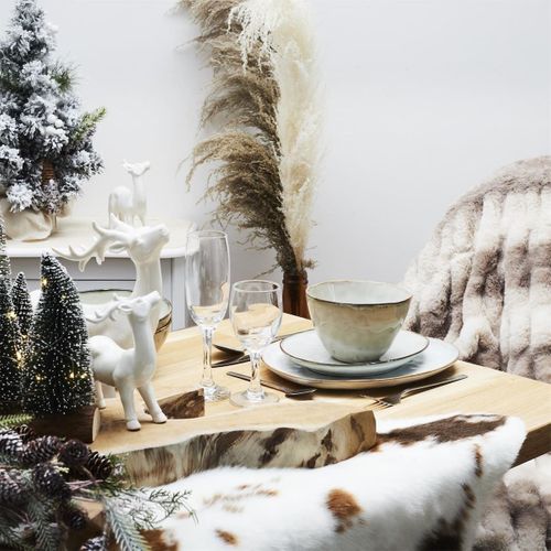 Set De 6 Bols 55cl En Céramique Au Grés Du Temps Gris - Galet