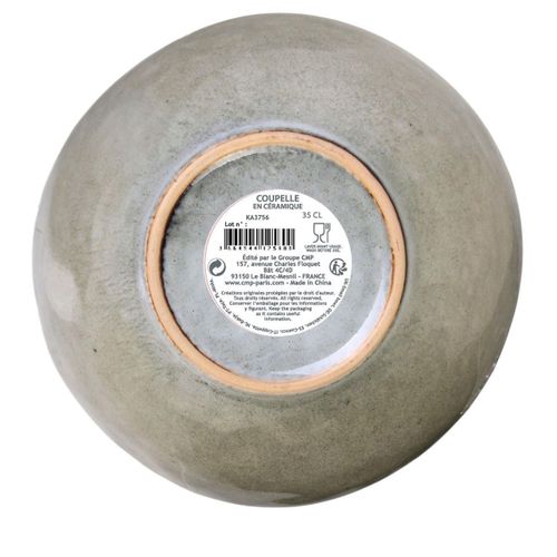 Set De 6 Bols 35cl En Céramique Au Grés Du Temps Gris - Galet