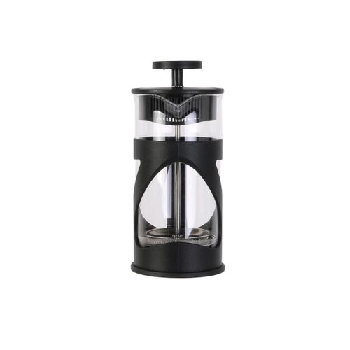 Cafetière à Piston 35cl En Verre Et Plastique Noir Pour 3 Tasses -