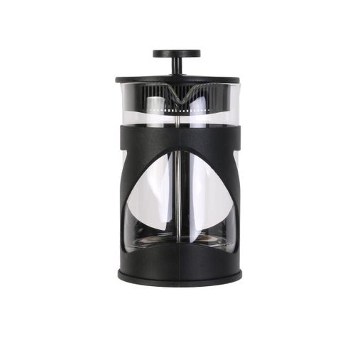 Cafetière à Piston 80cl En Verre Et Plastique Noir Pour 7 Tasses -