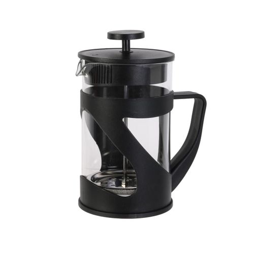 Cafetière à Piston 80cl En Verre Et Plastique Noir Pour 7 Tasses -