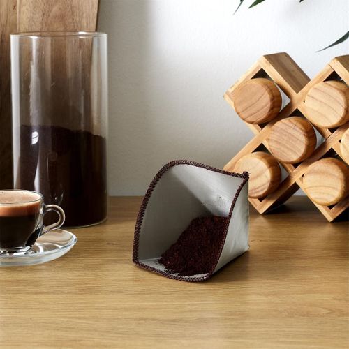 Filtre à Café Réutilisables En Acier Inoxydable Taupe Cannelle (taille 4) -