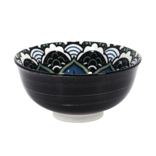 Set De 6 Bols En Porcelaine Bleu Mandala (ø12cm) - Mandala