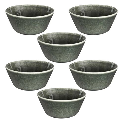 Set De 6 Bols En Céramique Au Grés Du Temps Vert (ø15cm) - Maka