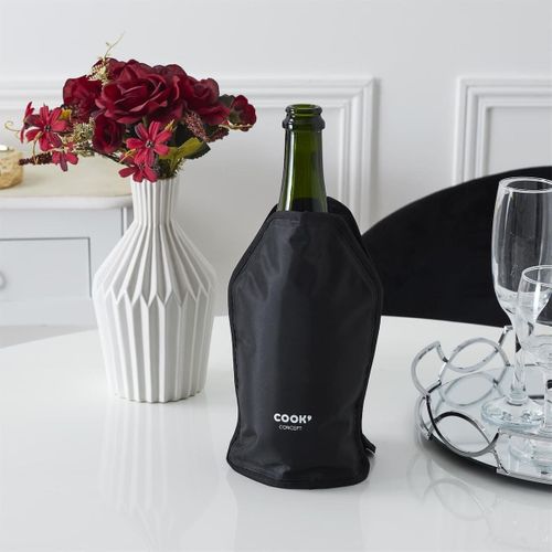Rafraîchisseur De Bouteille En Polyester Noir (h23 Cm) -
