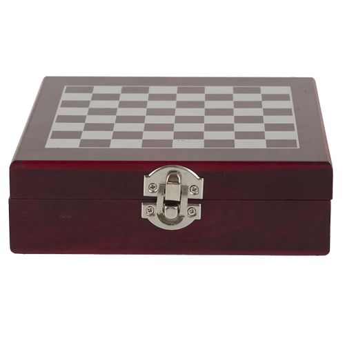 Coffret De Vin 4 Accessoires Avec Échiquier -