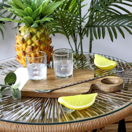 Cuillère à Cocktail Longue En Acier Inoxydable 25 Cm -