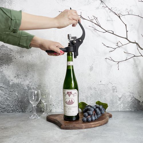 Tire-bouchon à Levier En Plastique Et Métal Noir -