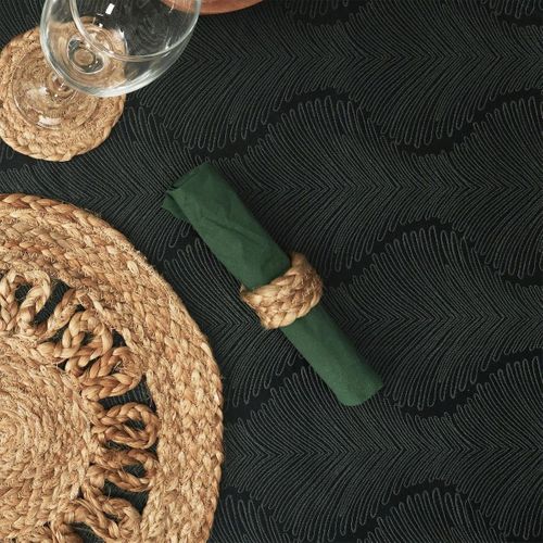 Set De 4 Ronds De Serviettes Tressés En Jute Naturel (ø4cm) -