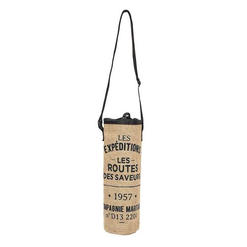 Sac Bouteille Isotherme Marron De 1,5l Avec Message -