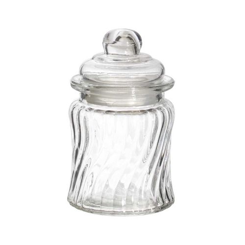 Bonbonnière En Verre Arrondi Transparent Ø7,5cm -