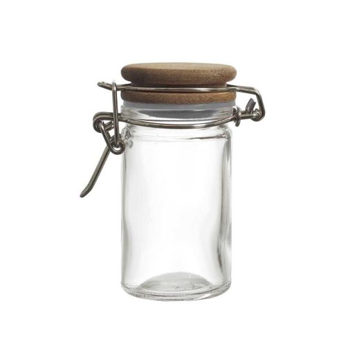 Bocal De Conservation 70ml En Verre Couvercle Acacia -