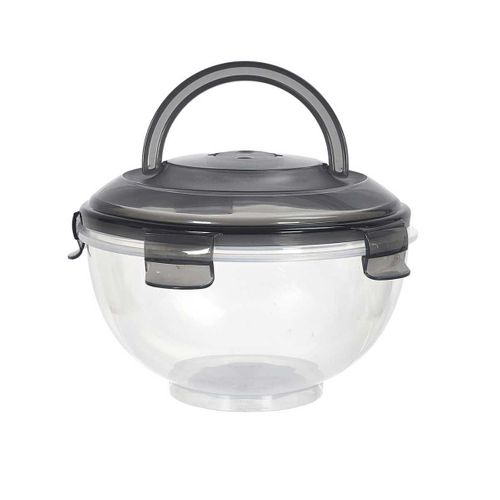 Set De 3 Boîtes Hermétiques à Emporter En Plastique Avec Couvercles Hermétiques Gris -