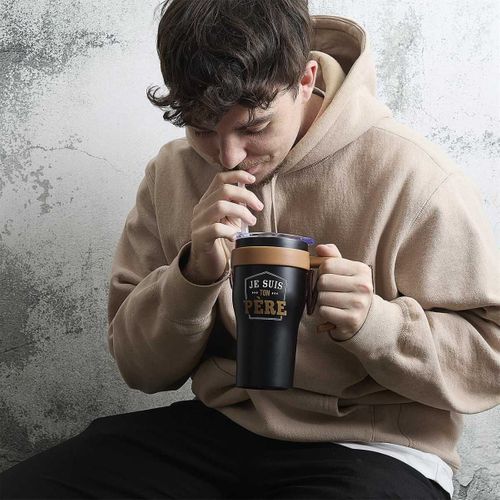 Mug De Transport Mini Miami 60cl Noir "je Suis Ton Père" -