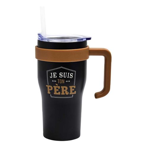 Mug De Transport Mini Miami 60cl Noir "je Suis Ton Père" -