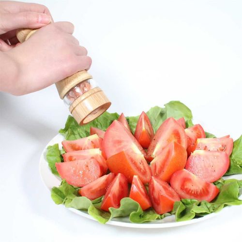 Moulin à Sel Et Poivre En Bois 70 Ml Avec Broyeur En Céramique Réglable -