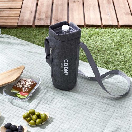 Sac Bouteille Isotherme Gris En Polyester De 1,5l -