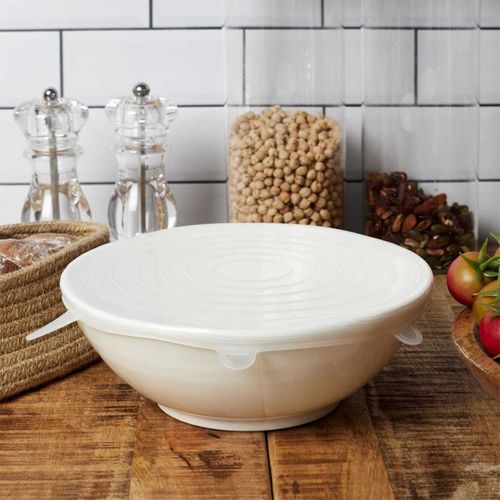 Lot De 3 Couvercles Flexibles Et Réutilisables En Silicone -