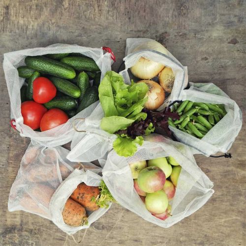 Lot De 6 Sacs à Vrac Réutilisables 3 Tailles Différentes -