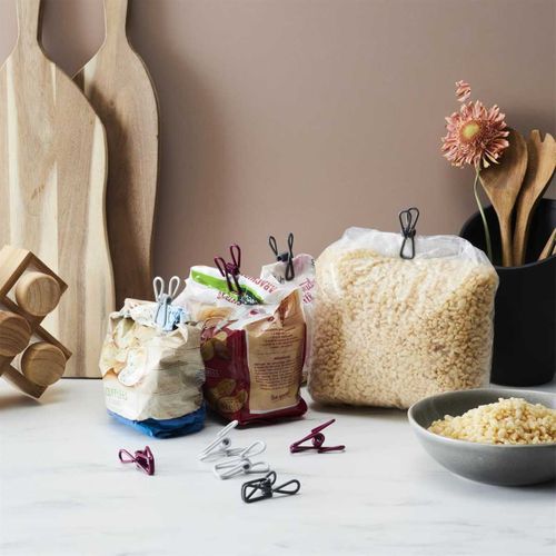 Lot De 2 Packs De 9 Pinces Ferme-sachets En Métal -