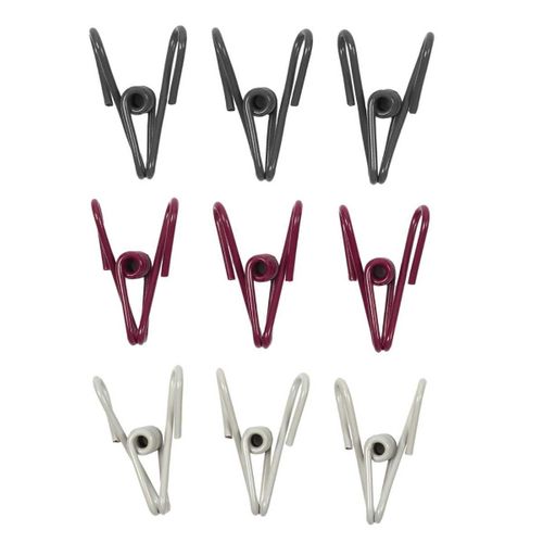 Lot De 2 Packs De 9 Pinces Ferme-sachets En Métal -