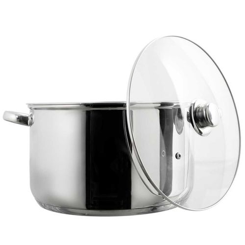 Faitout 10l En Métal Avec Couvercle Tous Feux Dont Induction Diamètre 29 Cm -