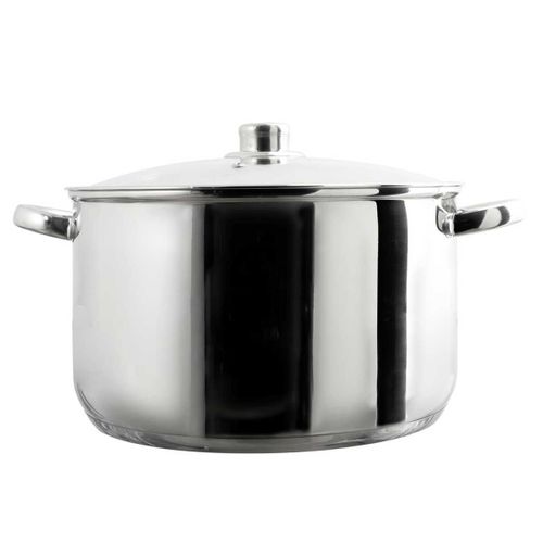 Faitout 10l En Métal Avec Couvercle Tous Feux Dont Induction Diamètre 29 Cm -