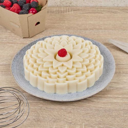 Moule à Gâteau En Silicone Forme Dahlia 8 Parts -