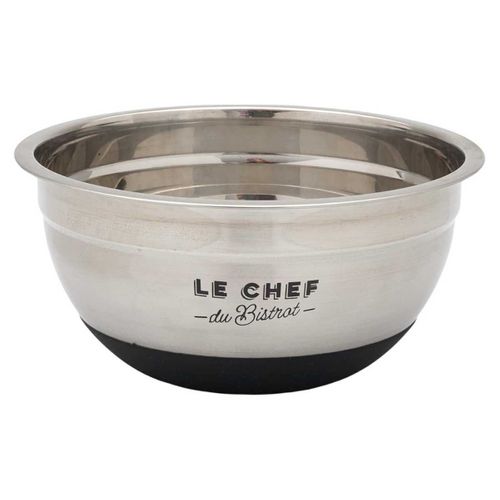 Bol Mélangeur En Acier Inoxydable Avec Base Antidérapante Diamètre 20 Cm -