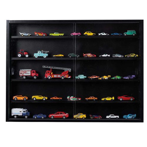 Vitrine Murale 5 Compartiments Noire - Collect