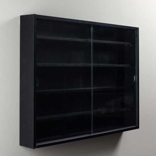 Vitrine Murale 5 Compartiments Noire - Collect